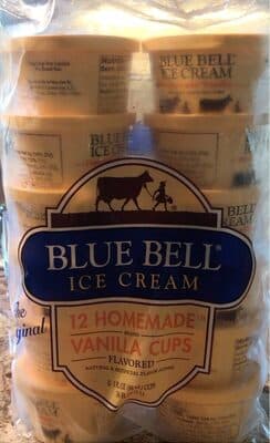 Blue Bell Homemade Vanilla Flavored Ice Cream