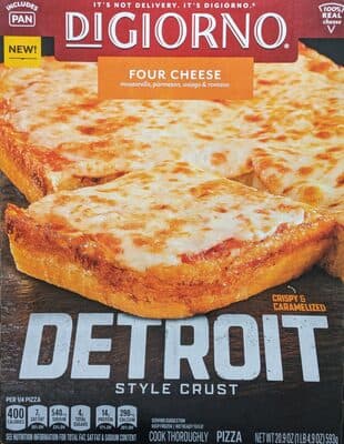 DIGIORNO Frozen Detroit Style Crust Four Cheese Pizza