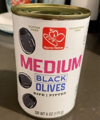 Medium Ripe Pitted Black Olives