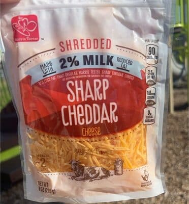 2% sharp cheddarShredded cheese