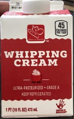 Grade A Ultra-Pasteurized Whipping Cream
