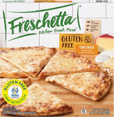 Four Cheese Mozzarella, Fontina, Parmesan and Asiago Cheeses Pizza
