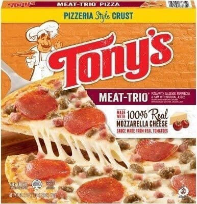 Meat-Trio With Sausage, Pepperoni & Ham With Natural Juices Pizzeria Style Crust Pizza