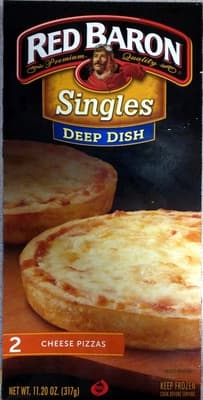CHEESE DEEP DISH SINGLES PIZZA, CHEESE
