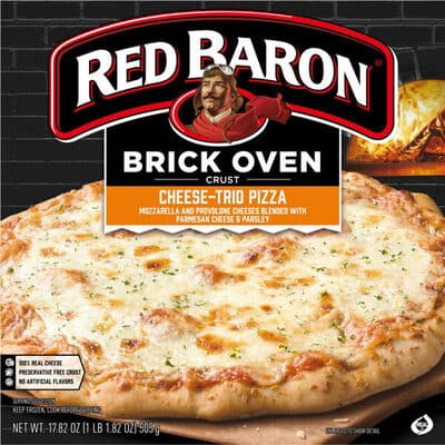 Cheese-Trio Mozzarella and Provolone Cheeses Blended with Parmesan Cheese & Parsley Brick Oven Crust Pizza