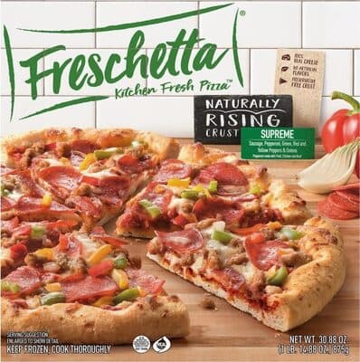 Supreme Sausage, Pepperoni, Green, Red and Yellow Peppers & Onions Naturally Rising Crust Pizza