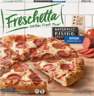 Pepperoni Made With Pork, Chicken And Beef Naturally Rising Crust Pizza