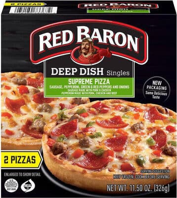 Supreme Sausage, Pepperoni, Green & Red Peppers and Onions Deep Dish Singles Pizza