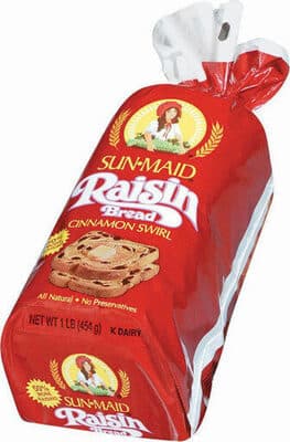 Cinnamon Swirl Raisin Bread