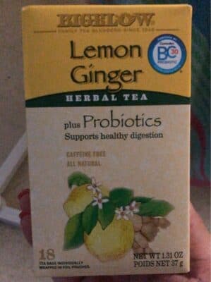 Caffeine Free Lemon Ginger Herbal Tea Bags