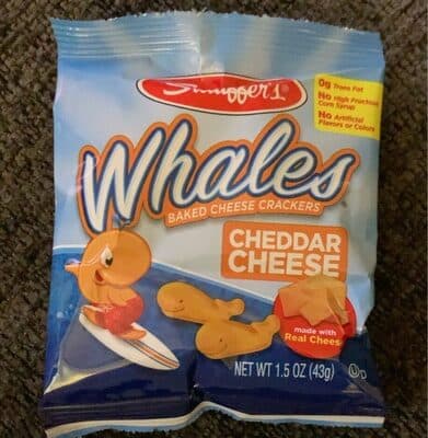 Stauffer's Whales Cheddar Cheese Baked Cheese Crackers
