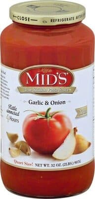 Mid's Homestyle Pasta Sauce, Garlic & Onion