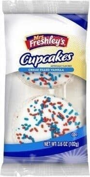 Vanilla Flavored Creme Filled Cupcakes