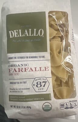 Farfalloni No. 88, Authentic Organic Pasta
