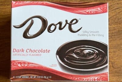 Dove Dark Chocolate Pudding
