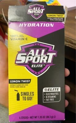 Elite Hydration Drink Mix, Lemon Twist