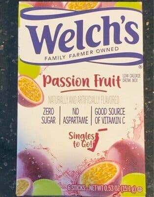Passion Fruit Low Calorie Drink Mix Singles To Go!