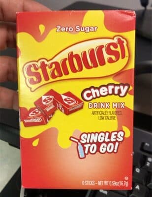 Cherry Flavored Drink Mix Singles To Go!