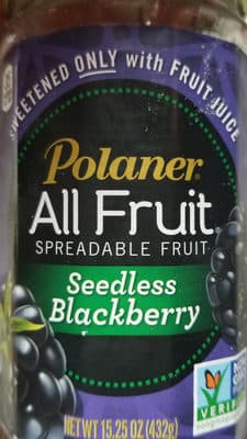 Seedless Blackberry Spreadable Fruit
