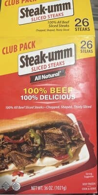 Sliced Steaks