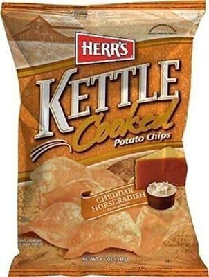 Cheddar Horseradish Flavored Kettle Cooked Potato Chips