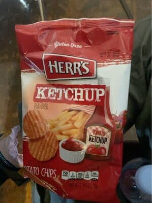 Ketchup Flavored Ripple Potato Chips