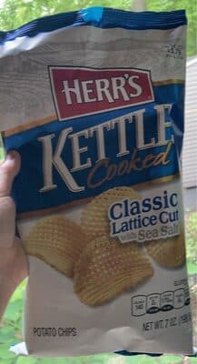 Kettle Cooked Classic Lattice Cut Potato Chips With Sea Salt