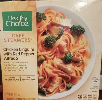 Chicken Linguini With Red Pepper Alfredo