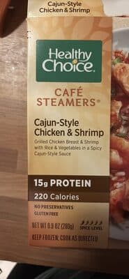 Cajun-Style Chicken & Shrimp Grilled Chicken Breast & Shrimp with Rice & Vegetables in a Spicy Cajun-Style Sauce
