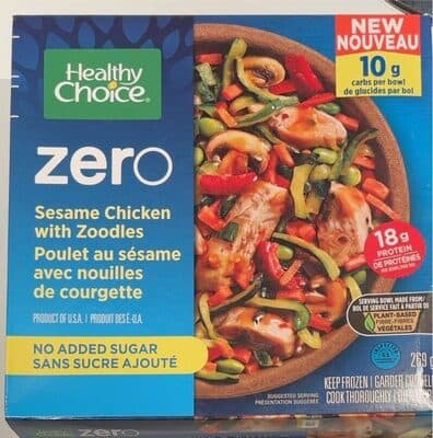 Zero Sesame Chicken With Zoodles