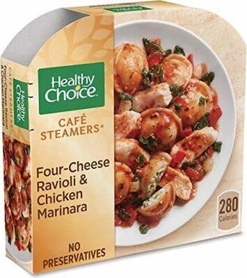 Four-Cheese Ravioli & Chicken Marinara