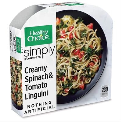 Creamy Spinach & Tomato Linguini