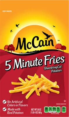 SHOESTRING CUT POTATOES 5 MINUTE FRIES