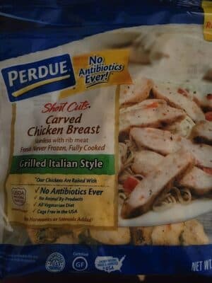 Grilled Italian Style Carved Chicken Breast