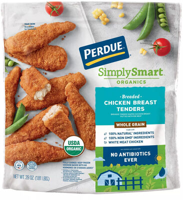 Breaded Chicken Breast Tenders Organics Whole Grain Breaded Tender Shaped Chicken Breast Patties With Rib Meat