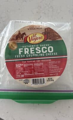 QUESO FRESCO, FRESH CRUMBLING CHEESE