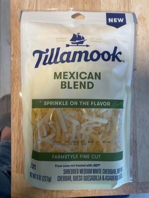Tillamook Mexican Blend Farmstyle Fine Cut Shredded Cheese