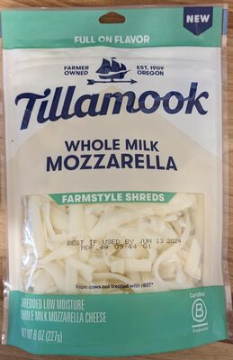 Whole Milk Mozzarella Farmstyle Shreds