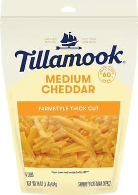 Farmstyle Thick Cut Shredded Medium Cheddar Cheese