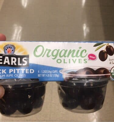 Black Pitted Medium Ripe Organic Olives