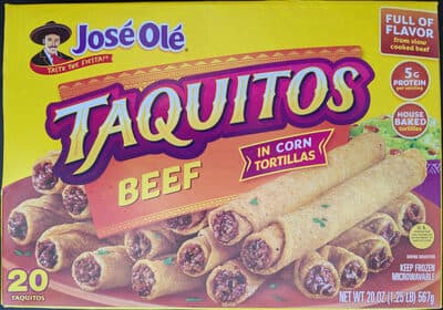 Jose Ole, Taquitos Corn Tortilla, Beef