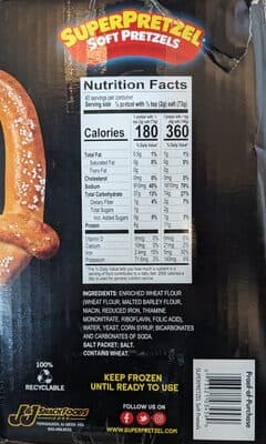 Fully Baked Soft Pretzels