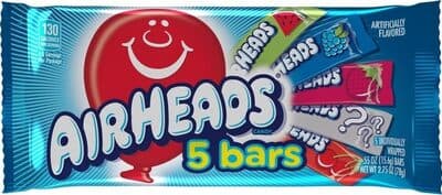 5 BARS CANDY, WATERMELON, BLUE RASPBERRY, STRAWBERRY, WHITE MYSTERY, CHERRY