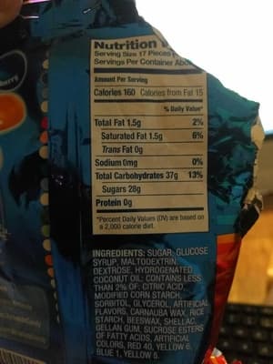 Original Fruit Bites Candy, Cherry, Blue Raspberry, Orange, Watermelon, White Mystery