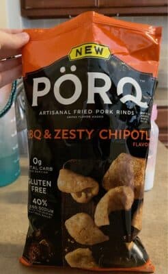 BBQ & Zesty Chipotle Flavored Artisanal Fried Pork Rinds