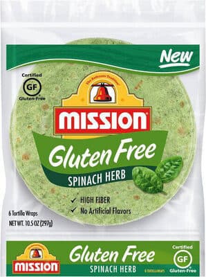 Spinach Herb Tortilla Wraps