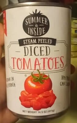 Steam Peeled Diced Tomatoes