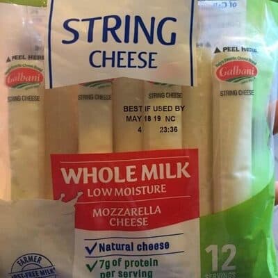 Mozzarella Whole Milk Low Moisture String Cheese