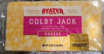 A Blend of Colby and Monterey Jack Cheeses