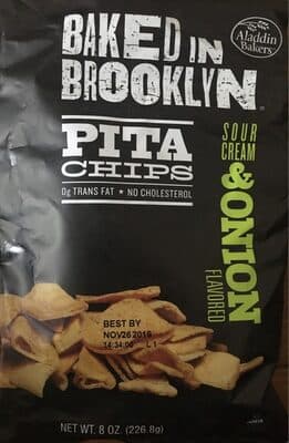 Baked In Brooklyn, Pita Chips, Sour Cream & Onion